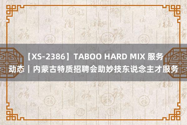 【XS-2386】TABOO HARD MIX 服务动态｜内蒙古特质招聘会助妙技东说念主才服务